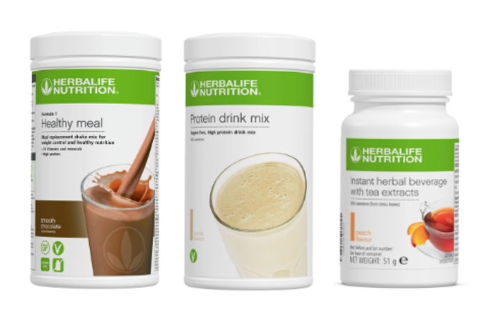Breakfast KIT: Formula 1 Nutritional Shake Mix 550 g + Istant Herbalife Beverage 50 g + Protein Drink Mix 588 g - (CHOOSE YOUR OWN FLAVOR) - FREE SHAKER & SPOON INCLUDED