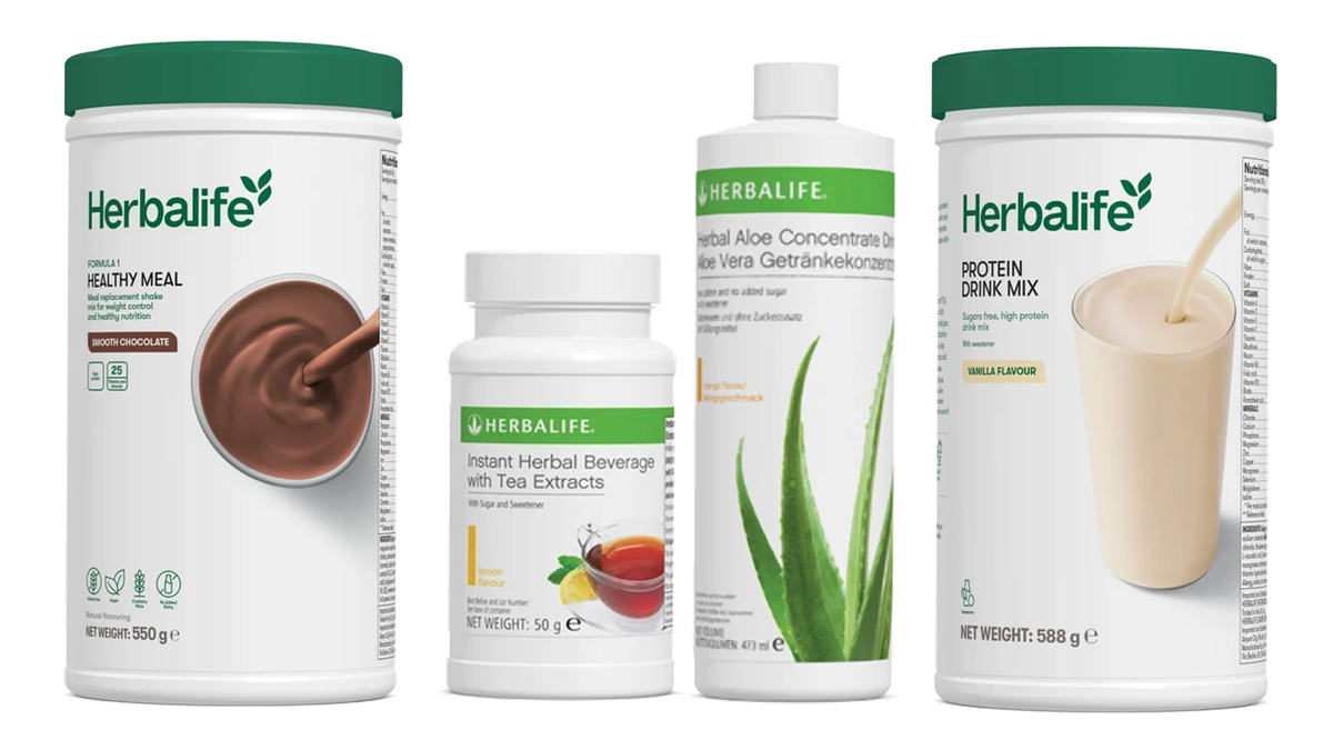 ADVANCED KIT: Formula 1 Nutritional Shake Mix 550 g + Istant Herbalife Beverage 50 g + Aloe Concentrate Mango 473 Ml + Protein Drink Mix 588 g - (CHOOSE YOUR OWN FLAVOR) FREE SHAKER & SPOON INCLUDED