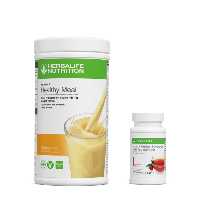STARTER KIT: Formula 1 Nutritional Shake Mix 550 g + Istant Herbal Beverage 50 g - (CHOOSE YOUR OWN FLAVOR) FREE SHAKER & SPOON INCLUDED