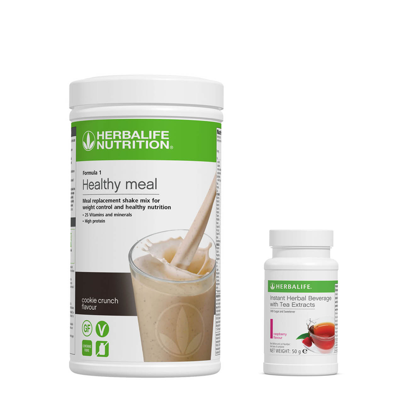 STARTER KIT: Formula 1 Nutritional Shake Mix 550 g + Istant Herbal Beverage 50 g - (CHOOSE YOUR OWN FLAVOR) FREE SHAKER & SPOON INCLUDED