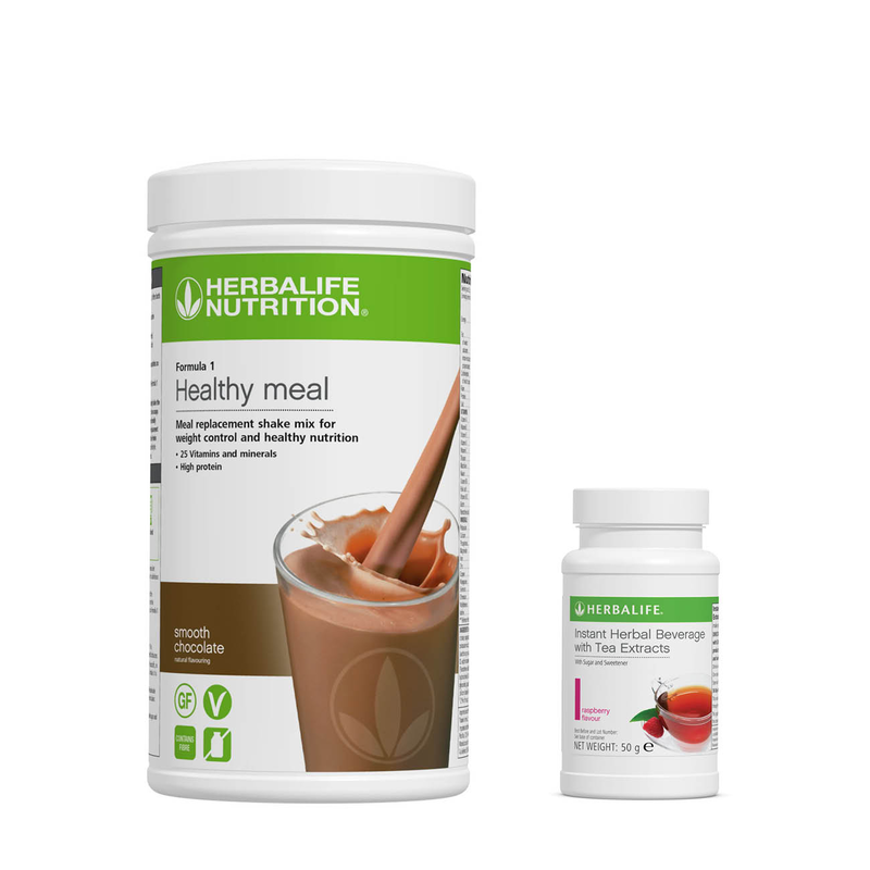 STARTER KIT: Formula 1 Nutritional Shake Mix 550 g + Istant Herbal Beverage 50 g - (CHOOSE YOUR OWN FLAVOR) FREE SHAKER & SPOON INCLUDED